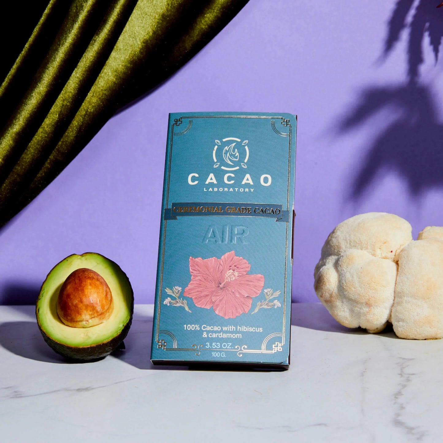 Ceremonial Cacao Bar - Air Element with Hibiscus and Cardamom by The Cacao Laboratory (COMING SOON)
