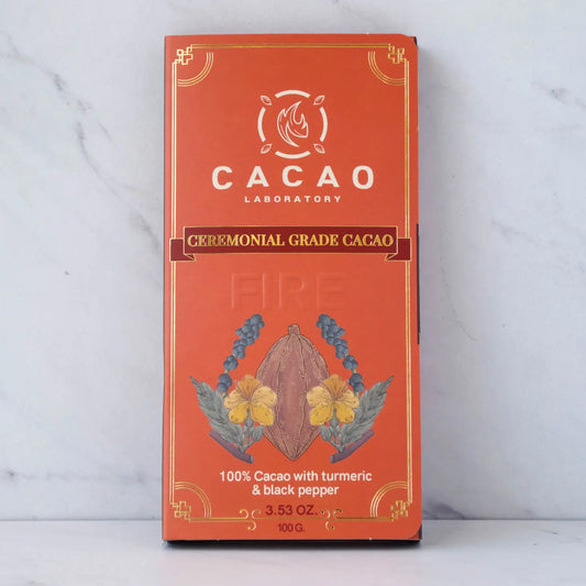 Ceremonial Grade Cacao Bar - Fire Element Black Pepper & Turmeric by The Cacao Laboratory (COMING SOON)