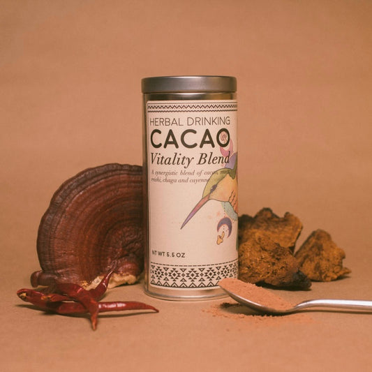 Herbal Drinking Cacao Powder - Maca, Reishi & Chaga Blend. 25 - 30 Doses!