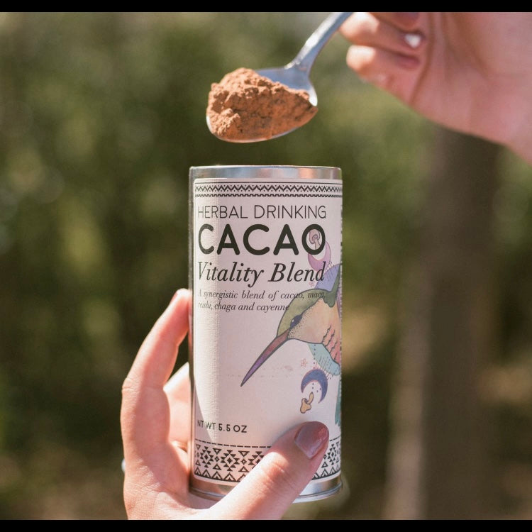 Herbal Drinking Cacao Powder - Maca, Reishi & Chaga Blend. 25 - 30 Doses!