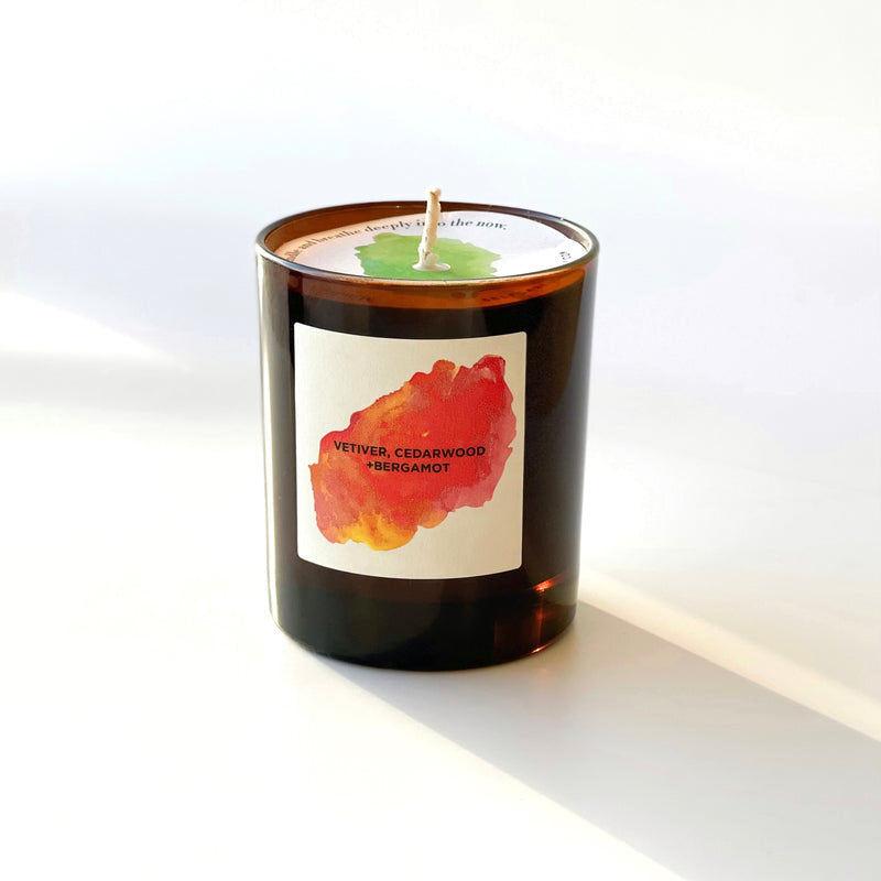 FOREST: Vetiver, Cedarwood + Bergamot Aromatherapy candle (Self Care Co. 300ml)